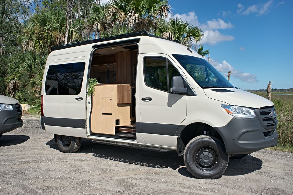 Koa, a finished 2026 Drifter camper van on a Mercedes-Benz Sprinter 144 AWD